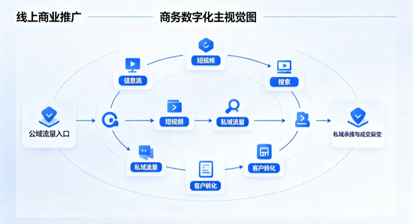 宁江区线上商业推广怎么做？全域流量闭环搭建与低成本转化实战指南